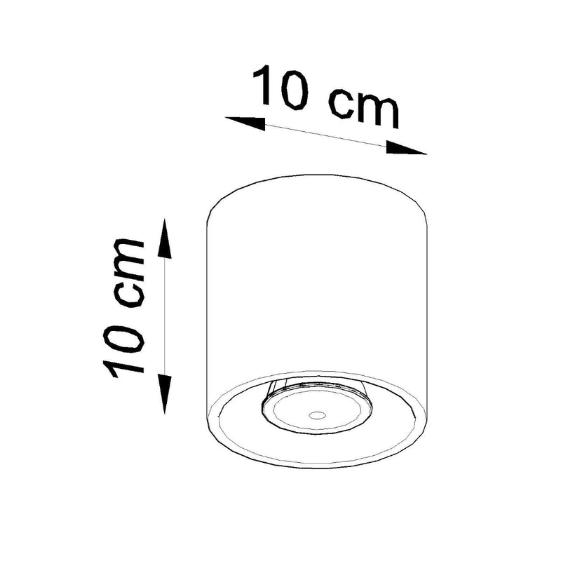 [EXP] Plafonnier Cylindre LED noir