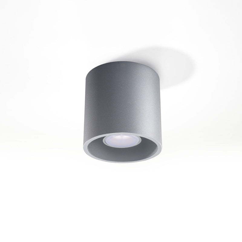 Plafonnier Cylindre LED gris