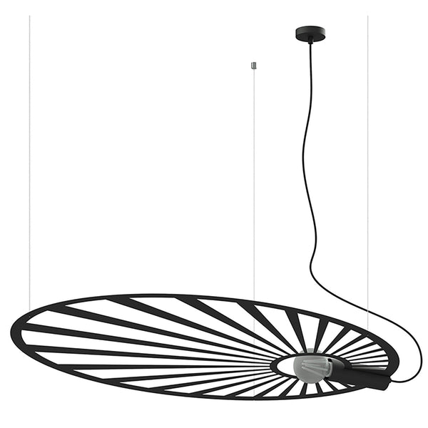 Suspension Soleil Lumineux noir