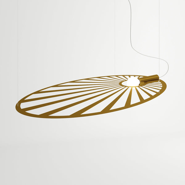Suspension Soleil Lumineux doré
