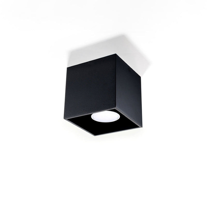 Plafonnier Cube LED noir