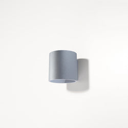 Applique Forme Cylindrique Murale gris