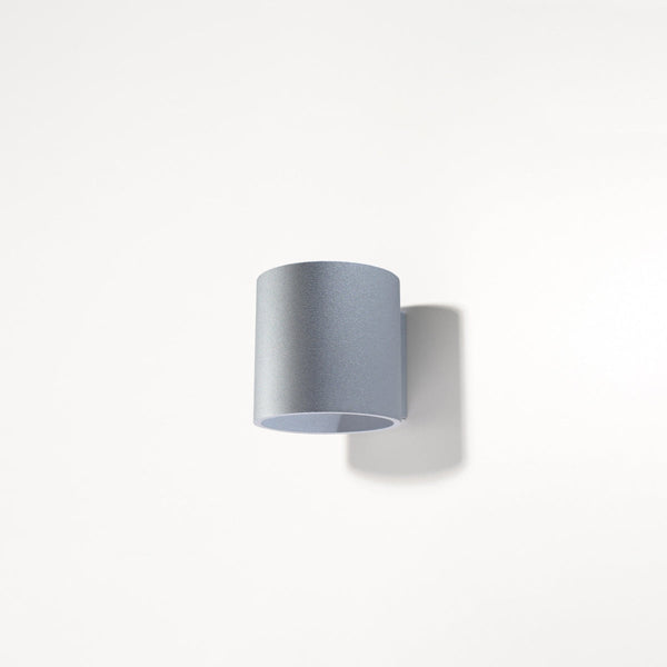 Applique Forme Cylindrique Murale gris