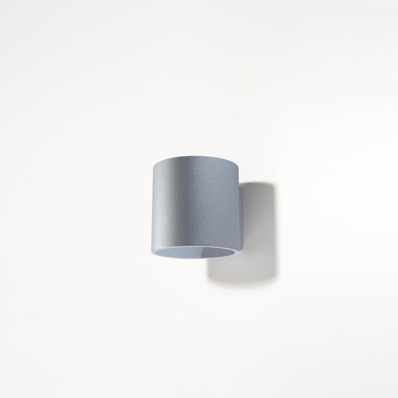 Applique Forme Cylindrique Murale gris