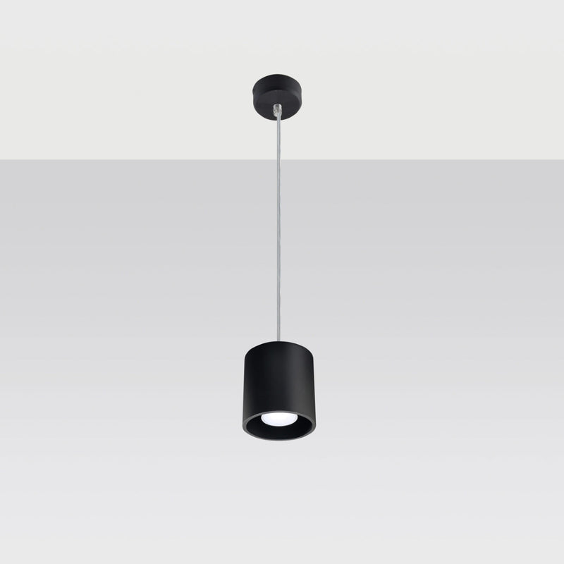 Lampe Suspendue Forme Cylindrique noir