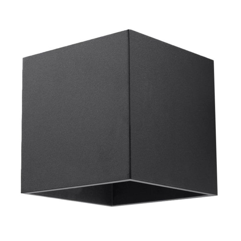 Applique Cube LED Murale noir