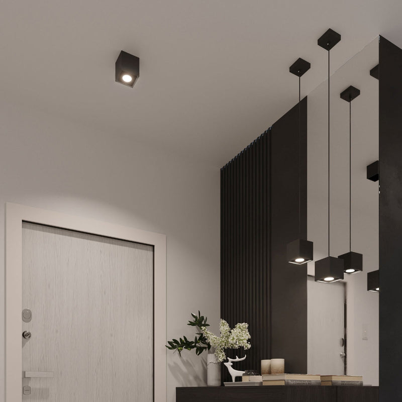 Applique Cube LED Murale noir