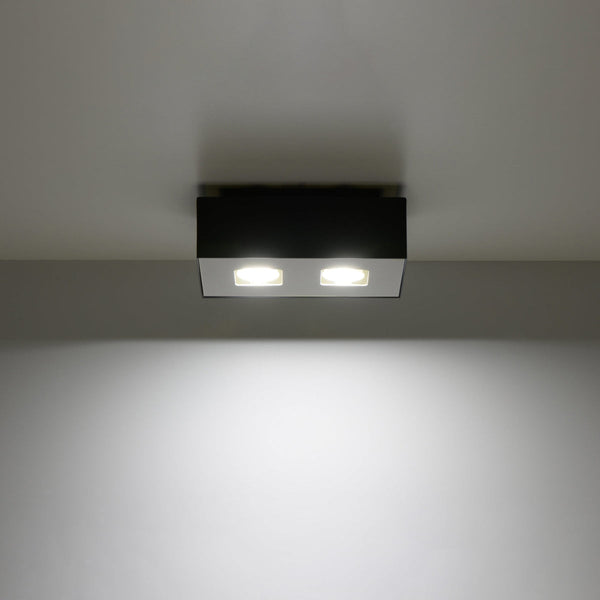 Plafonnier Double Raffiné LED noir