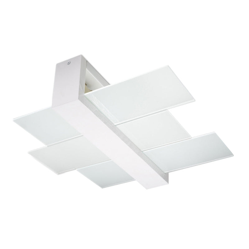Plafonnier Triple Panneaux Horizontal Blanc