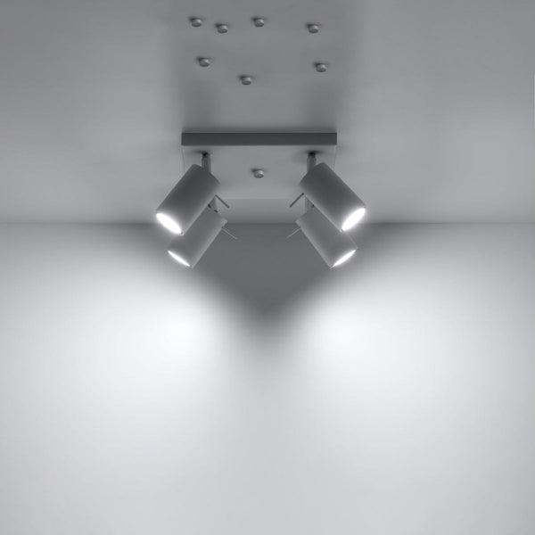 Plafonnier Directionnelle 4 LED blanc