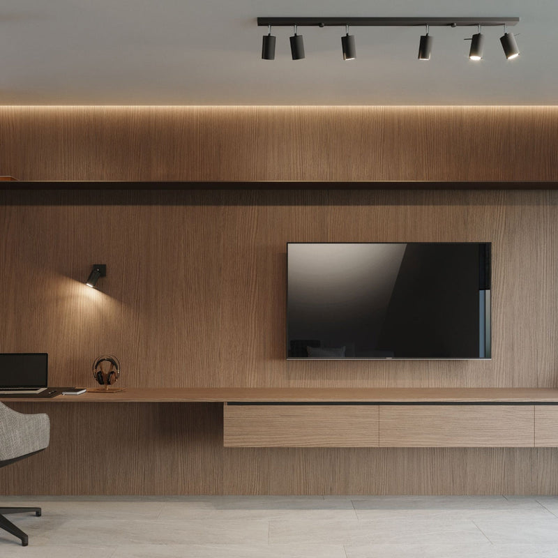 Plafonnier Directionnelle 4 LED noir