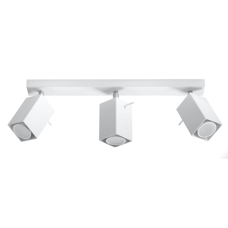 Plafonnier Directionnelle Carré 3 LED blanc