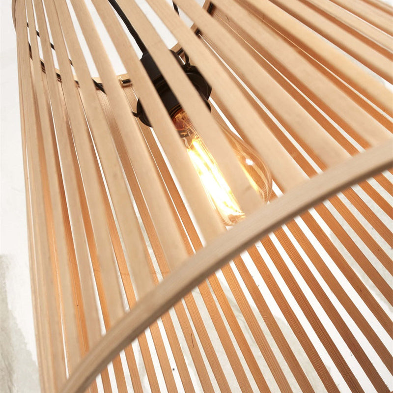 Suspension Merapi Bambou Naturel Évasée 40 cm