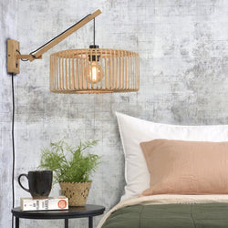 Applique Murale Bromo Bambou Naturel 40x18 cm