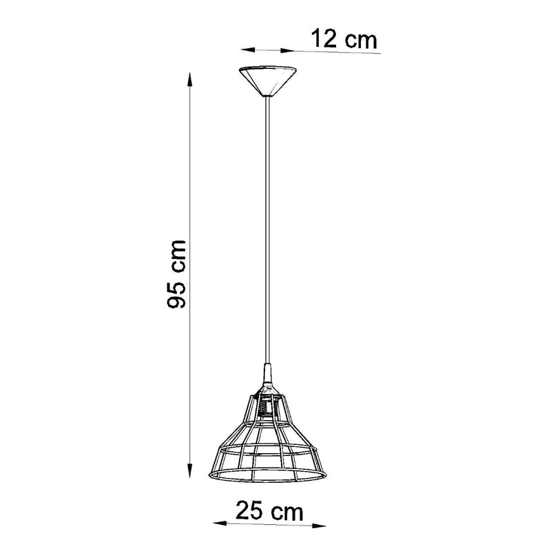 Lampe suspendue Cage Scandinave blanc