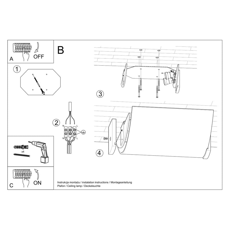 Plafonnier Arrondi Créatif et Moderne