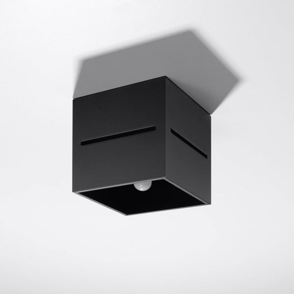 Plafonnier Cube Ouvert noir
