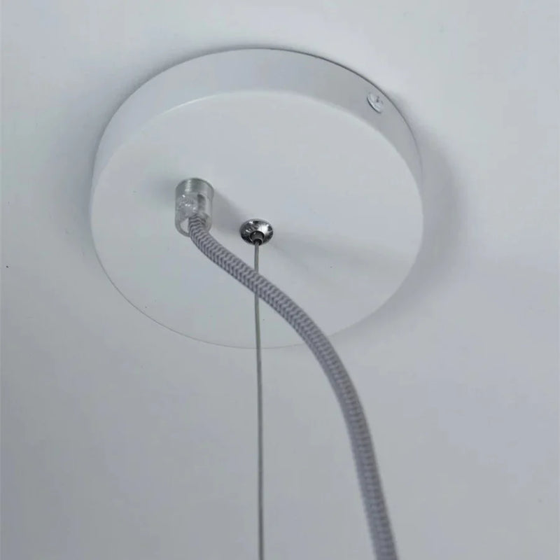 Suspension Verona Verre Strié Transparent Ø35 cm
