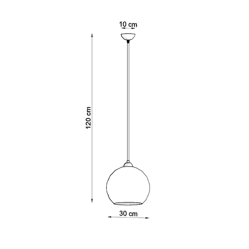 Lampe Pendante Bulle bleu