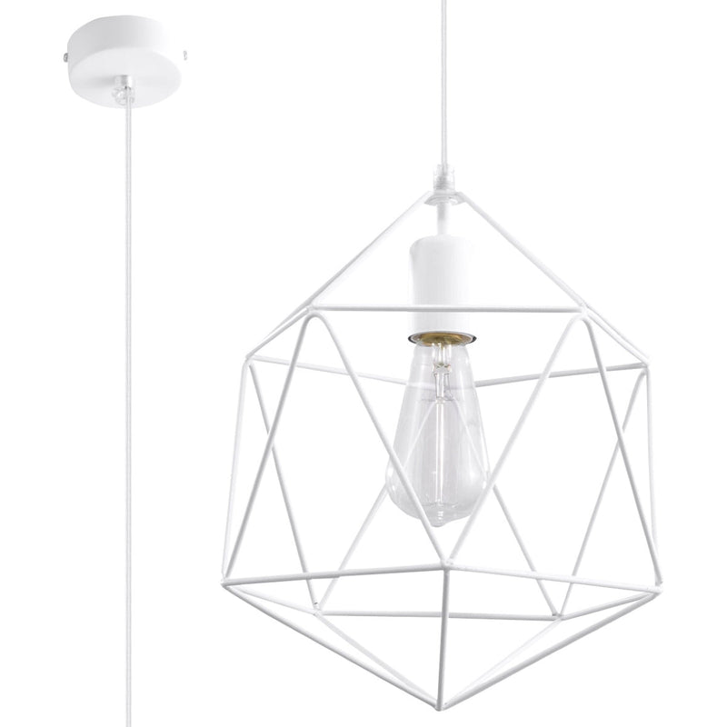 Lampe à suspension Gaspare blanc