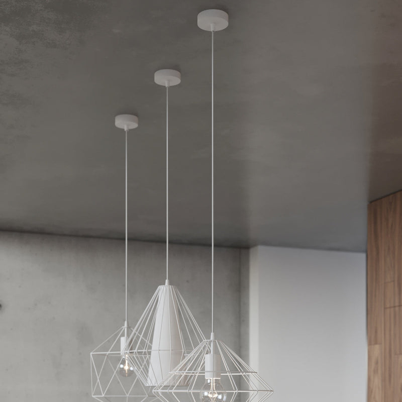 Lampe à suspension Gaspare blanc
