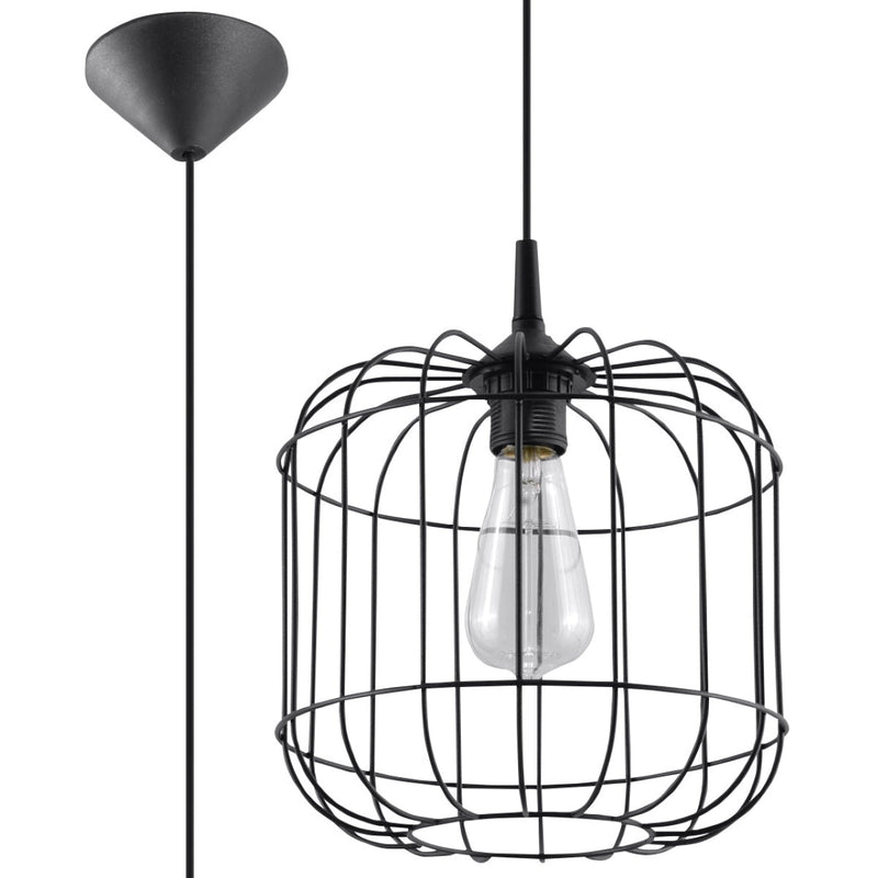 Lampe suspendue Celta noir
