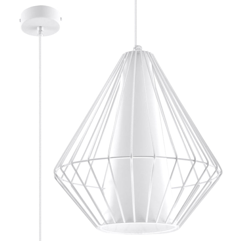 Lampe suspendue Demi blanc