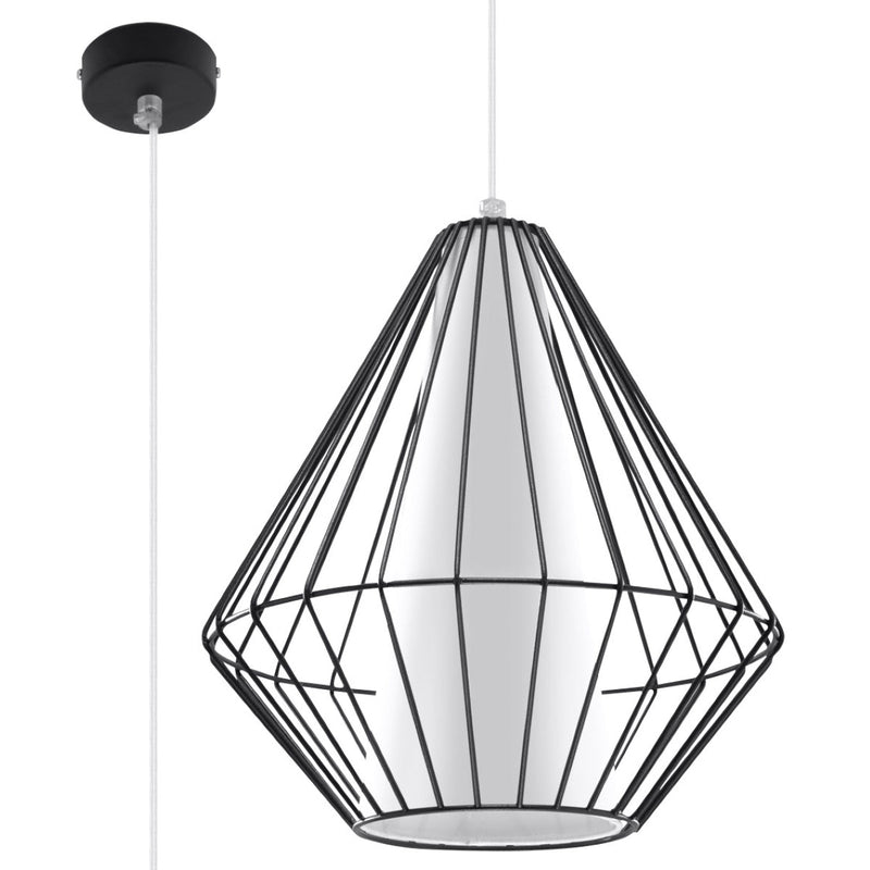 Lampe suspendue Demi noir