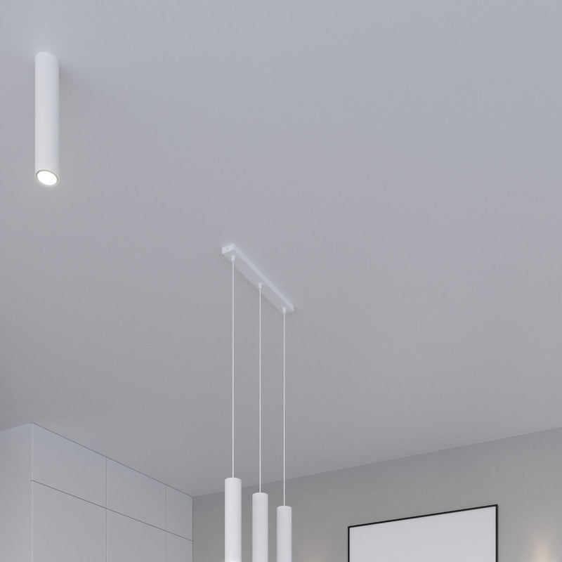 Applique Long Cylindre blanc