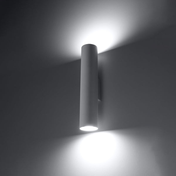 Applique Long Cylindre blanc