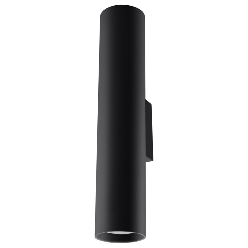 Applique Long Cylindre noir