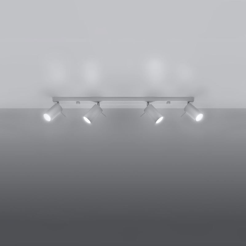Plafonnier Directionnelle 4L LED blanc