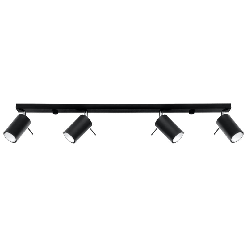 Plafonnier Directionnelle 4L LED noir