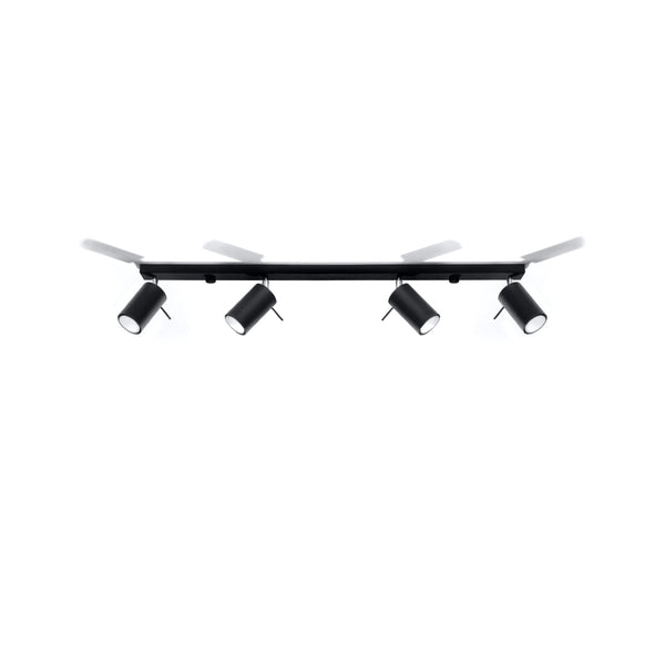 Plafonnier Directionnelle 4L LED noir