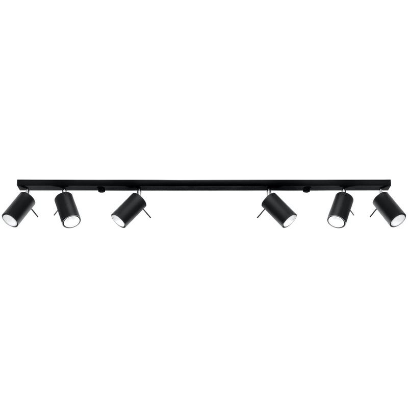 Plafonnier Directionnelle 6L LED noir