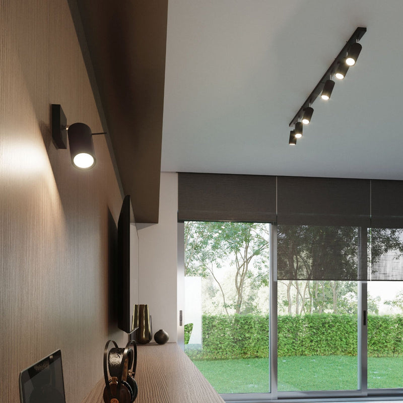 Plafonnier Directionnelle 6L LED noir