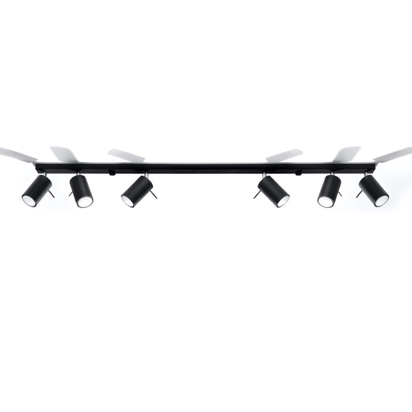 Plafonnier Directionnelle 6L LED noir