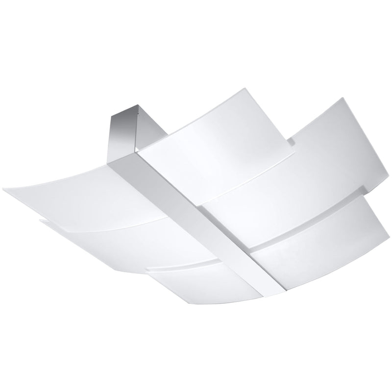 Plafonnier Triple Courbe chrome