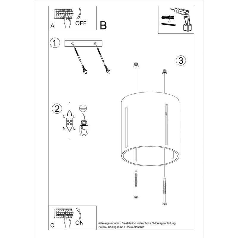 Plafonnier Tasse Nordique blanc