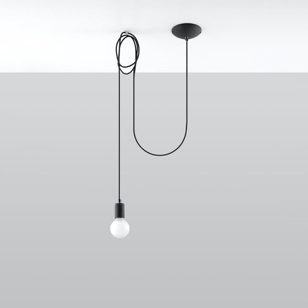 Lampe suspendue Câble Minimaliste 1 noir
