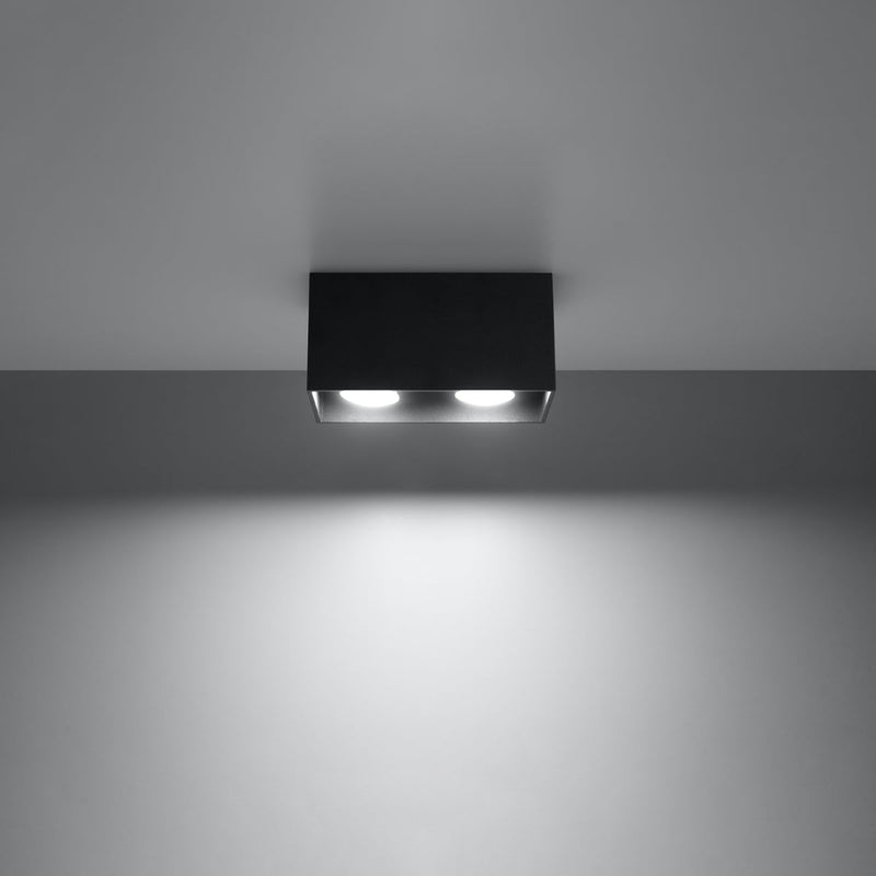 Plafonnier Rectangle LED noir