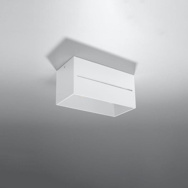 Plafonnier Rectangle Ouvert blanc