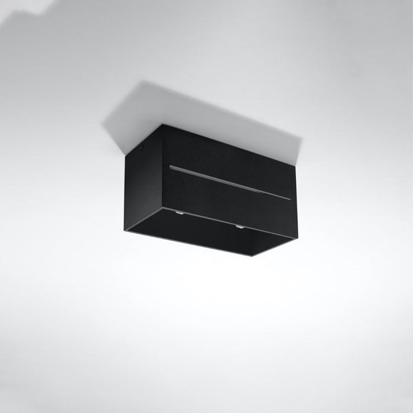 Plafonnier Rectangle Ouvert noir