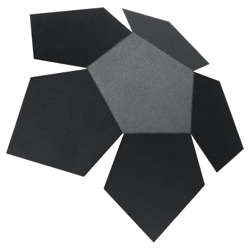 Applique Géométrique Pentagone noir