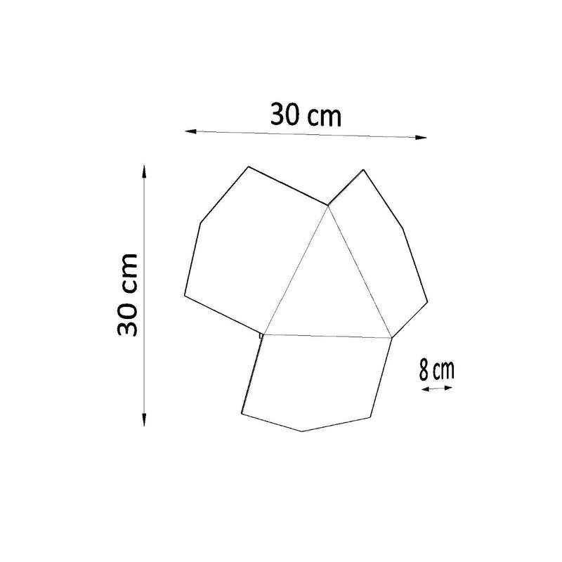 Applique Géométrique Tre blanc