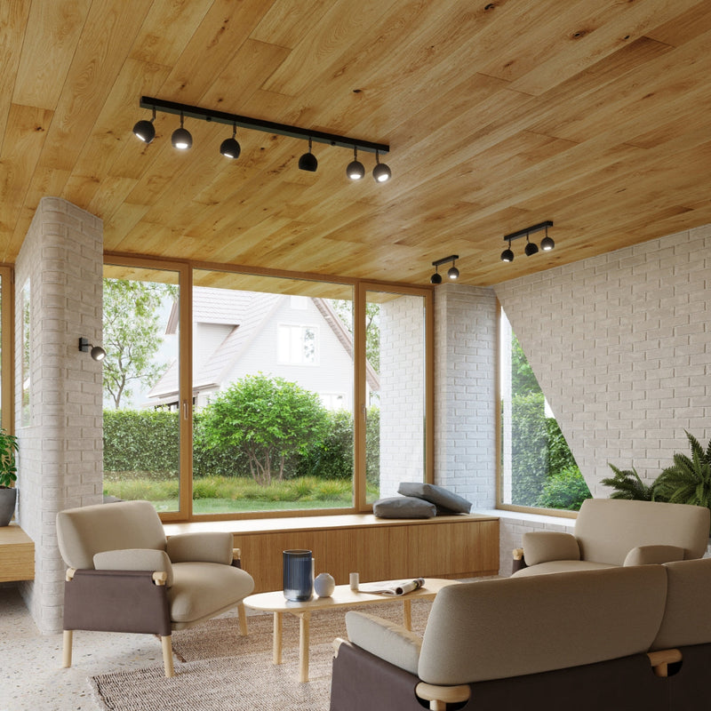 Applique Oculaire LED Murale noir