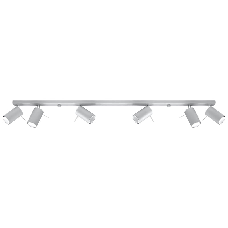 Plafonnier Directionnelle 6L LED gris