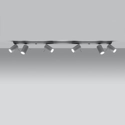 Plafonnier Directionnelle 6L LED gris