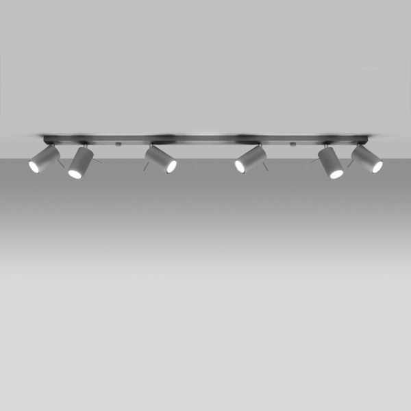 Plafonnier Directionnelle 6L LED gris