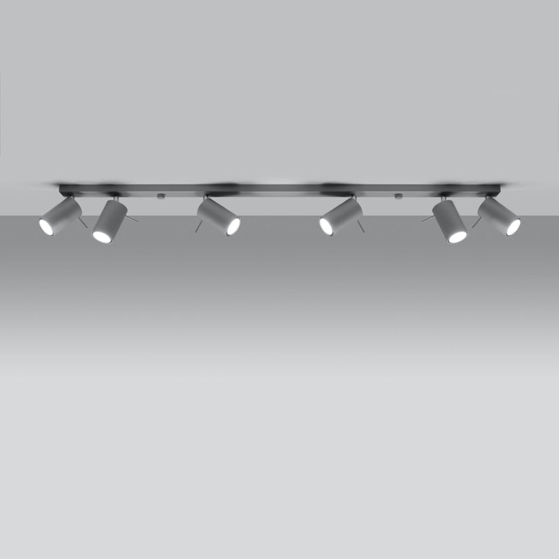 Plafonnier Directionnelle 6L LED gris